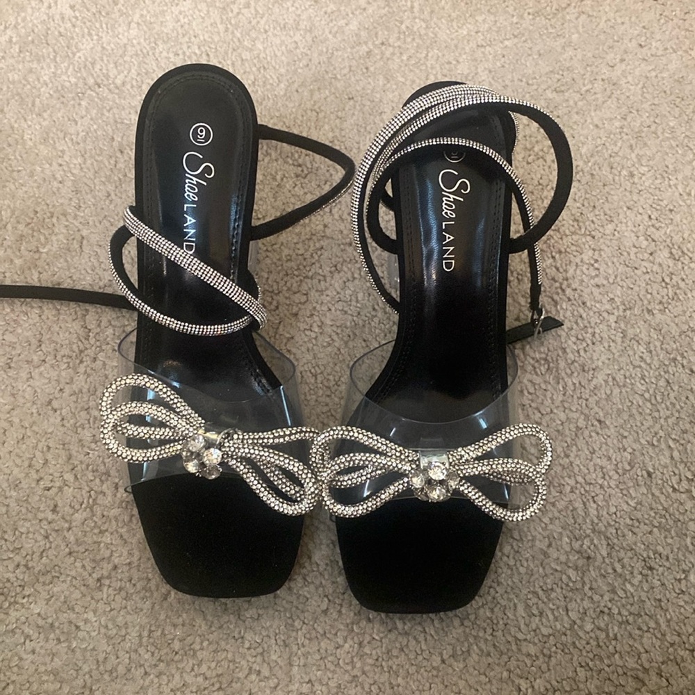Black Diamond Bow Heels